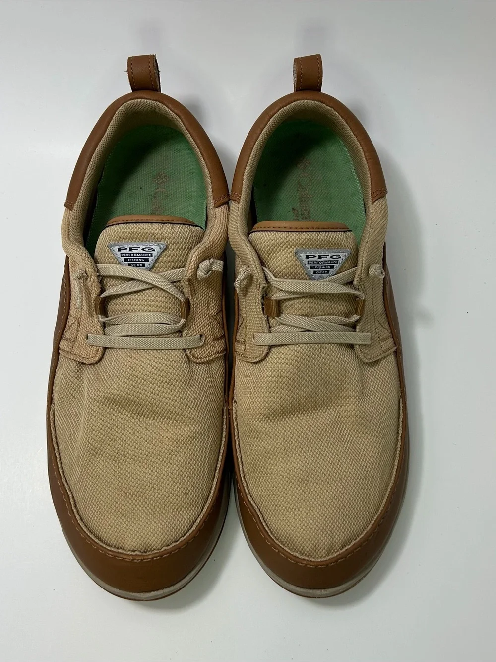 Columbia Men's PFG Bahama Vent Loco Relaxed III Boat Shoes Mens 11 Brown & Tan